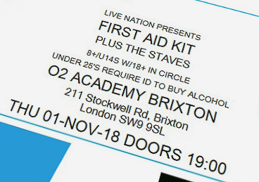 First Aid Kit Concert Ticket
